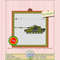 Chieftain Tank A12345 Cross Stitch Design for Military Enthusiasts
