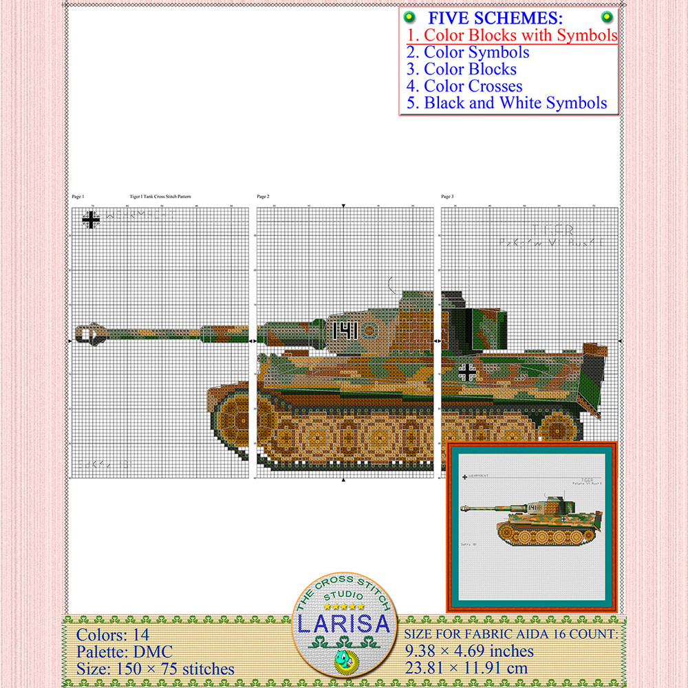 PzKpfw VI Ausf. E Tiger chart