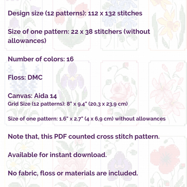 Small cross stitch patterns Flowers (7).png