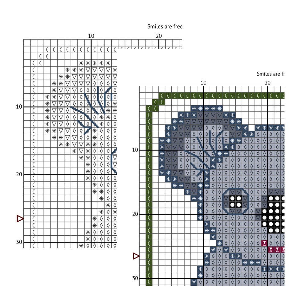 Cross stitch pattern Koala (2).png