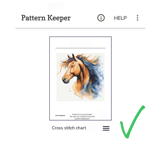 Cross stitch pattern Horse (9).png