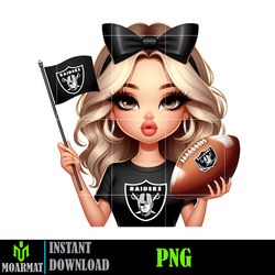 Teams Football Designs, Teams Football Fan Girl Designs, Instant Download (24)