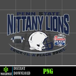 Penn State Nittany Lions Peach Bowl 2023 Football Png, Instant Download (1)