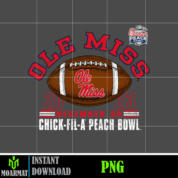 Penn State Nittany Lions Peach Bowl 2023 Football Png, Instant Download (5).jpg