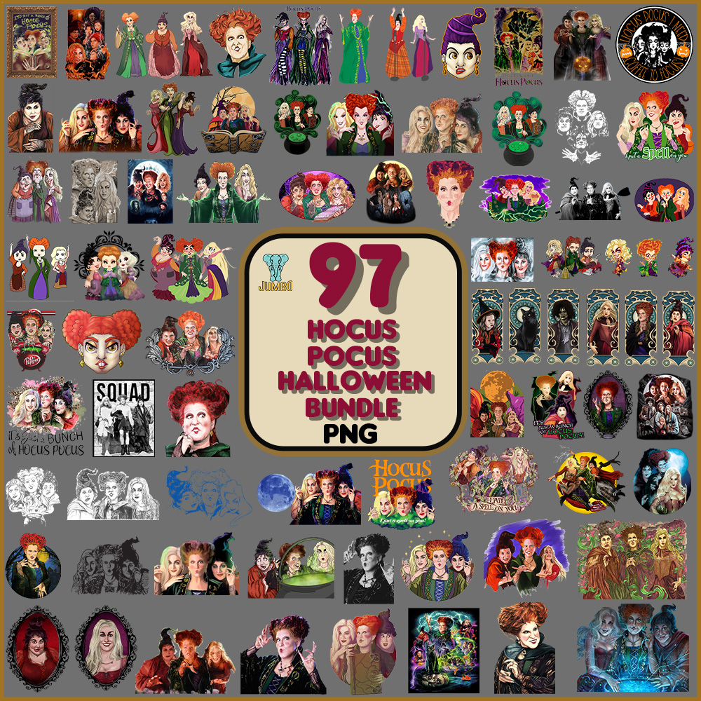 97 Hocus Pocus Halloween Png Bundle 0