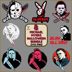 8 michael myers halloween svg bundle