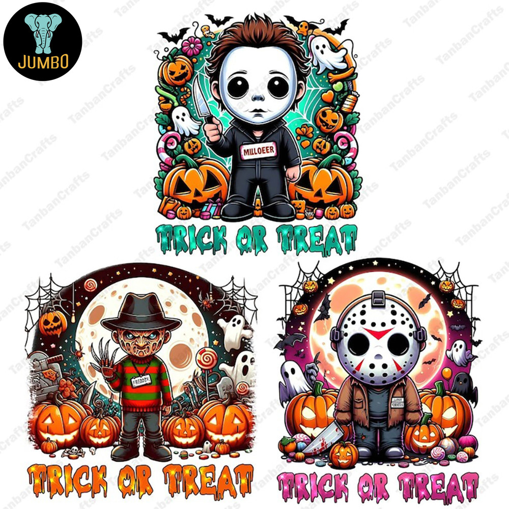 6 Cartoon Halloween Png Bundle 2