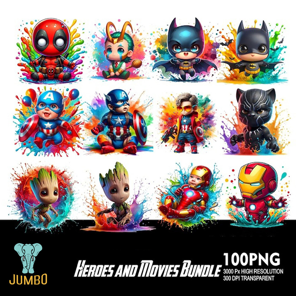 Heroes Character In Movies And Super Hero Png Bundle 1