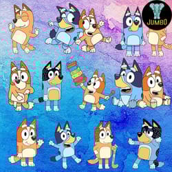 bluey png files set png bundle