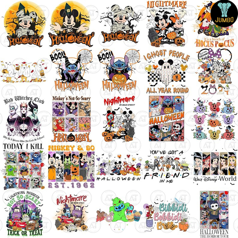Cartoon Halloween Png Bundle 2