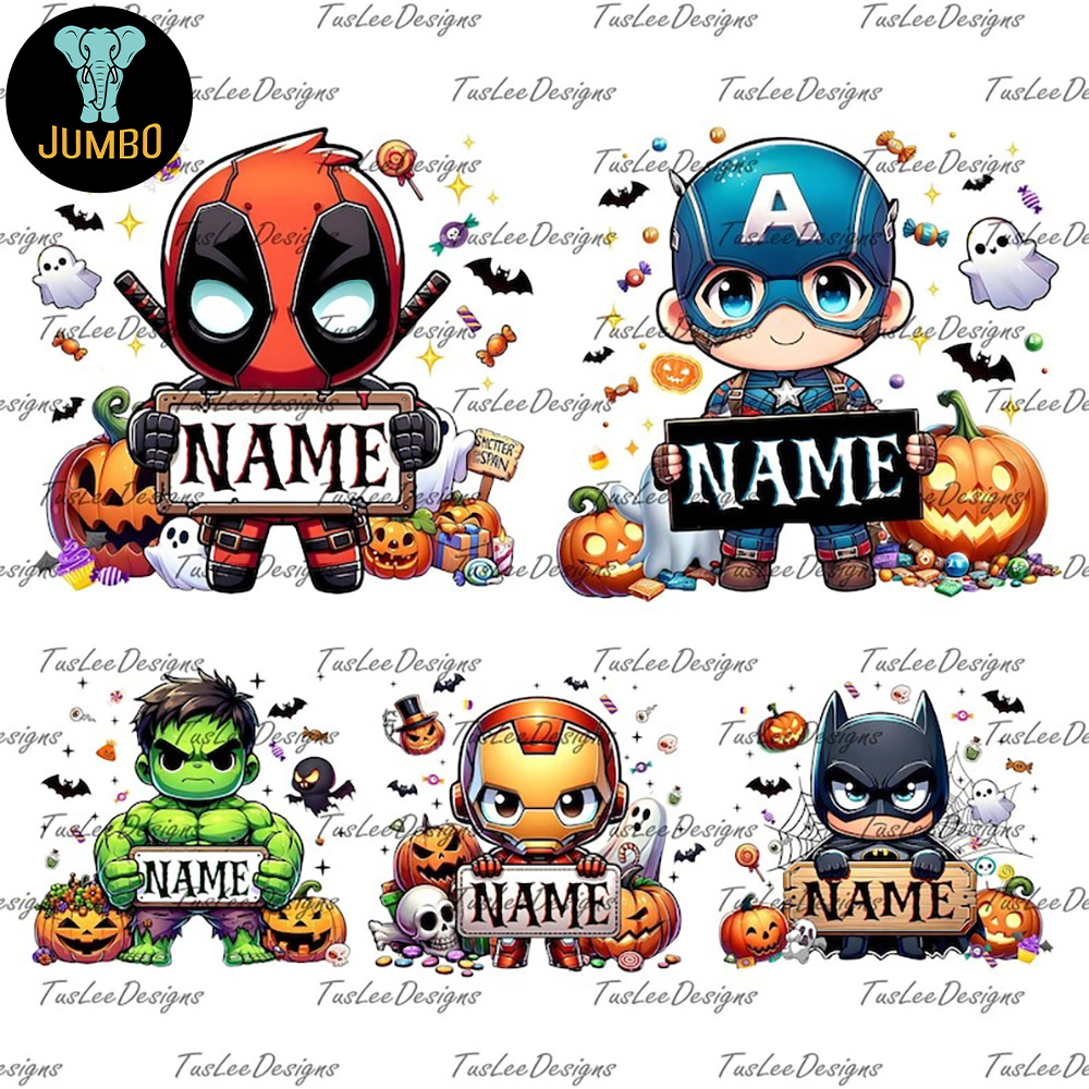 Halloween Cartoon Custom Png Bundle 1