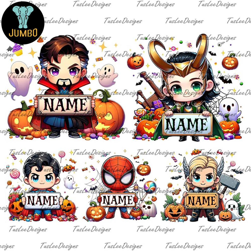 Halloween Cartoon Custom Png Bundle 2