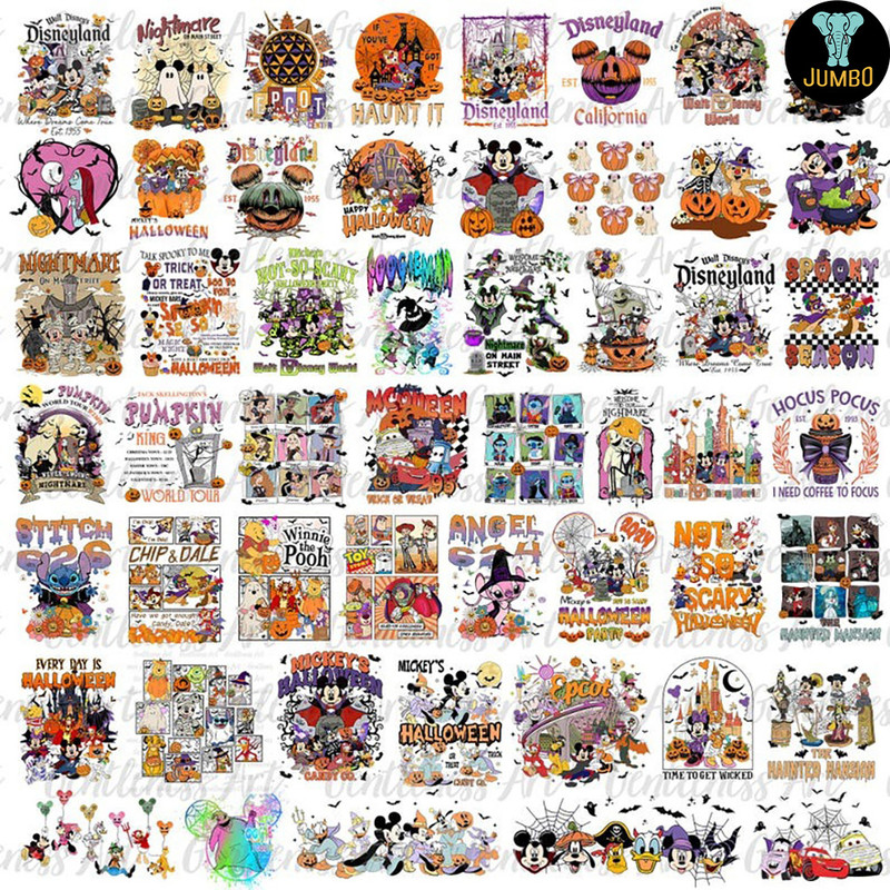 Halloween Mouse And Friends PNG Bundle 0