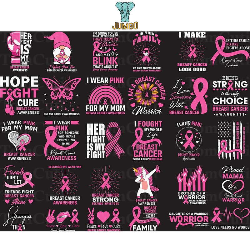 Breast Cancer Svg Png Bundle 2