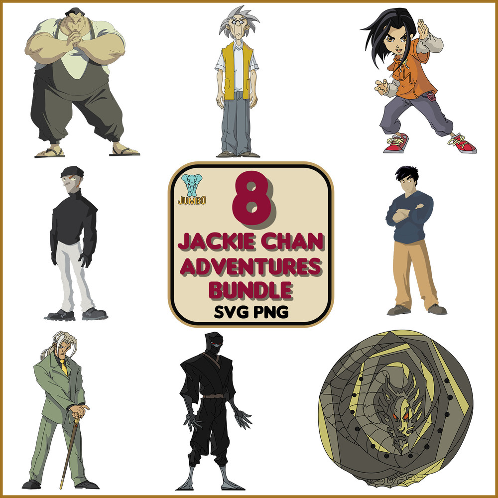 Jackie Chan Adventures Bundle Svg 0