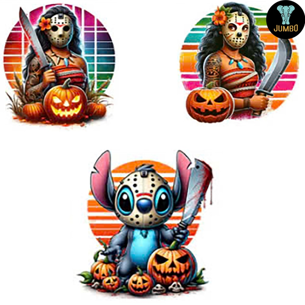 Halloween Cartoon Horror Designs Bundle Png 2