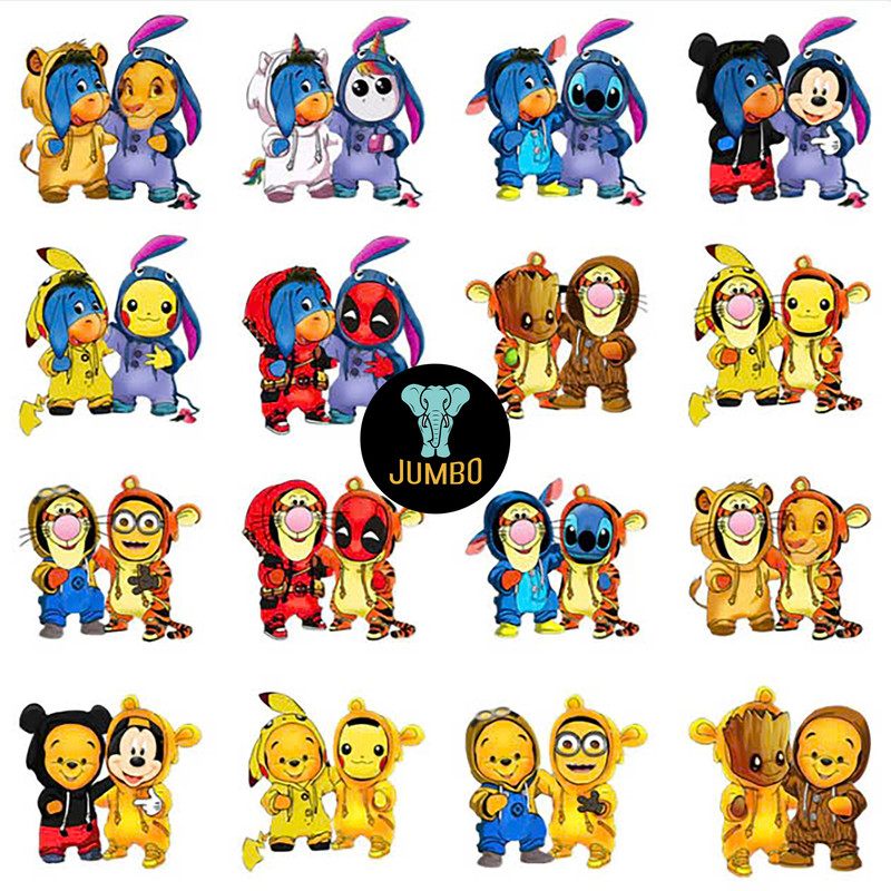 Halloween Cartoon Winnie Costume Duo Designs Bundle Png 2