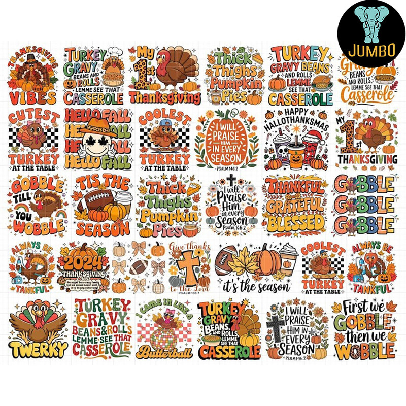 Thanksgiving Png Bundle 0