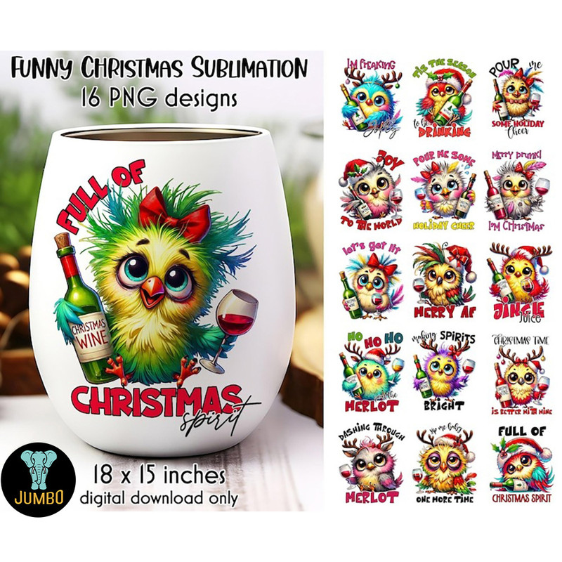 Sarcastic Christmas Birds Bundle 0
