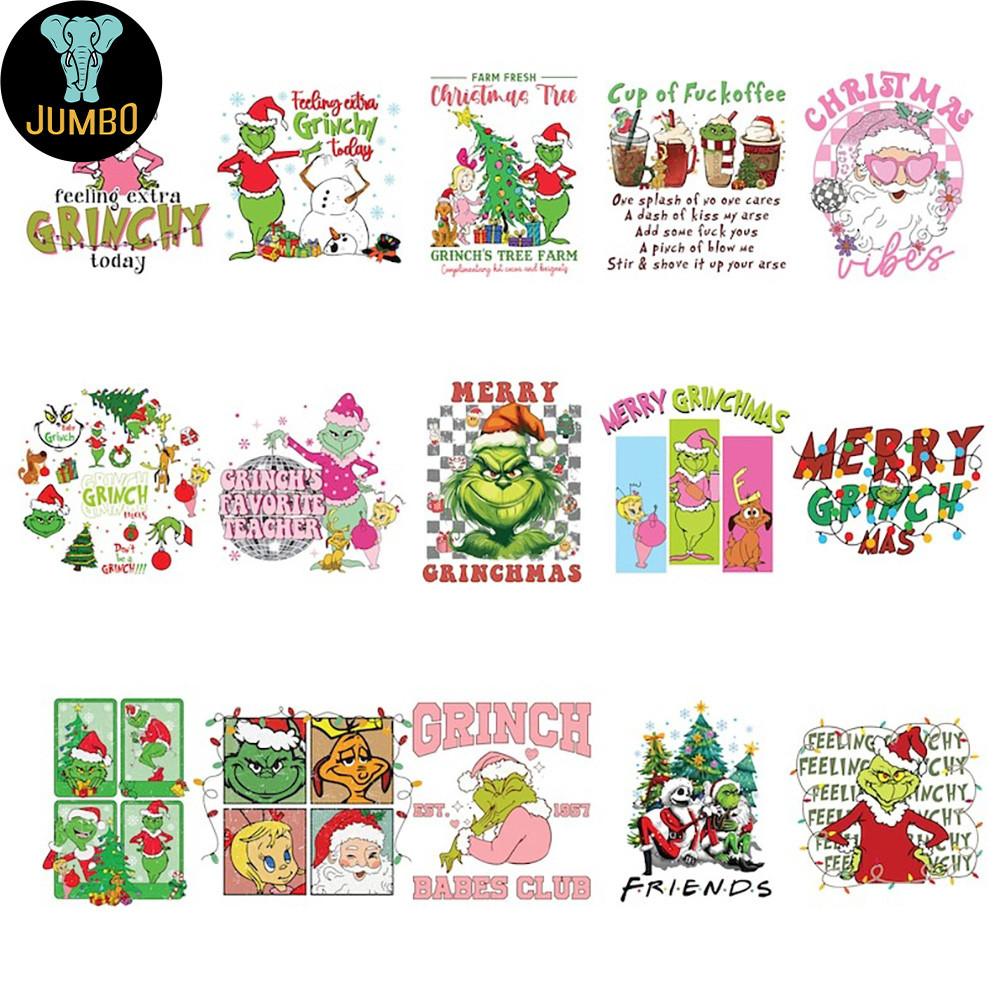 Christmas Grinch Bundle Png 3