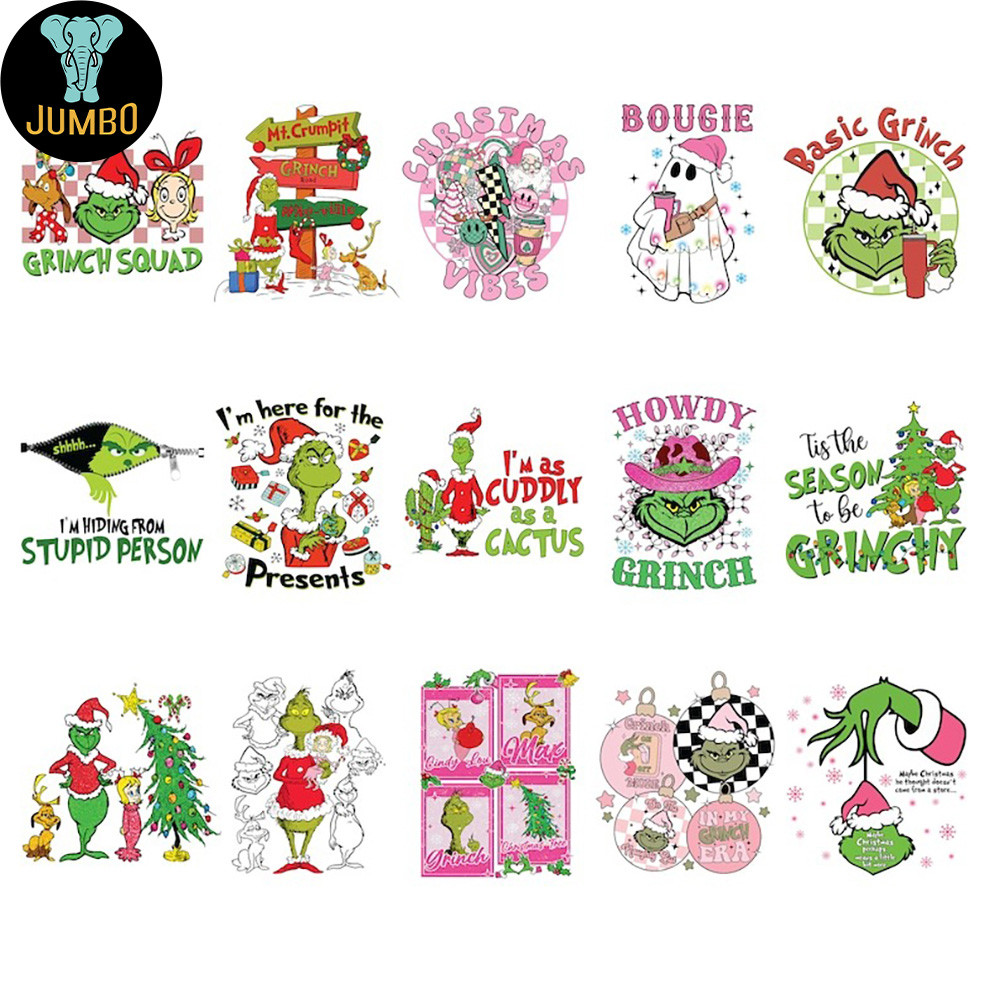Christmas Grinch Bundle Png 4
