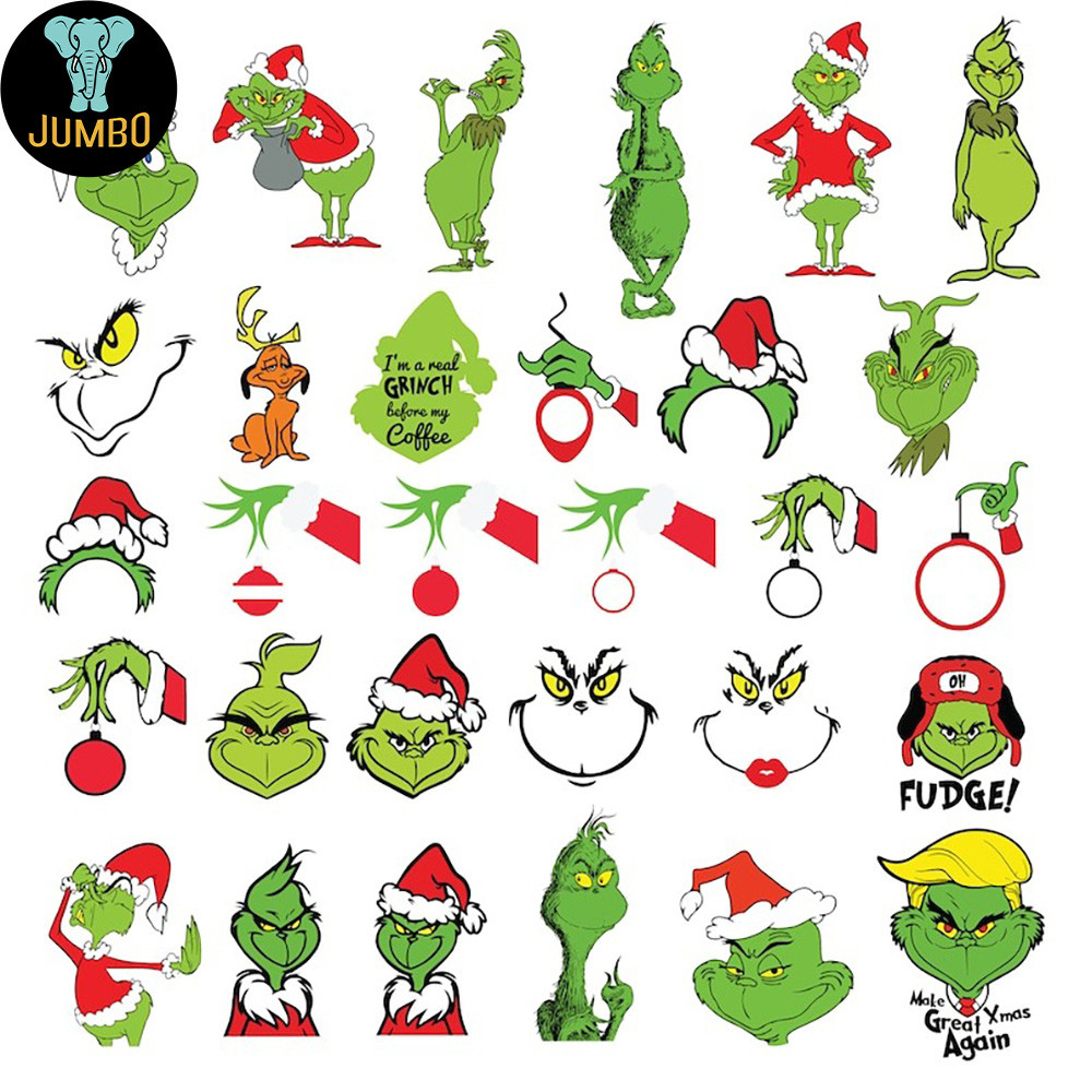 Christmas Grinch Bundle Png 8