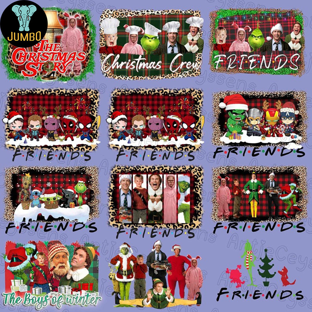 Christmas Movies Friends Png Bundle 4