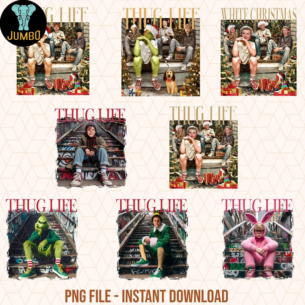 Thug Life Christmas Movie Bundle Png 0