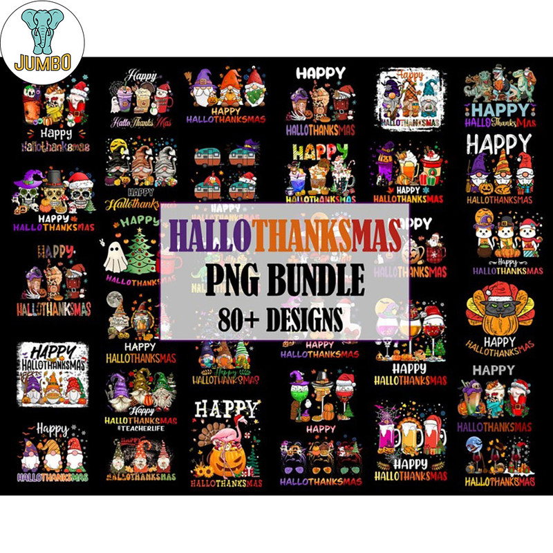 Happy Hallothanksmas Bundle Png 0