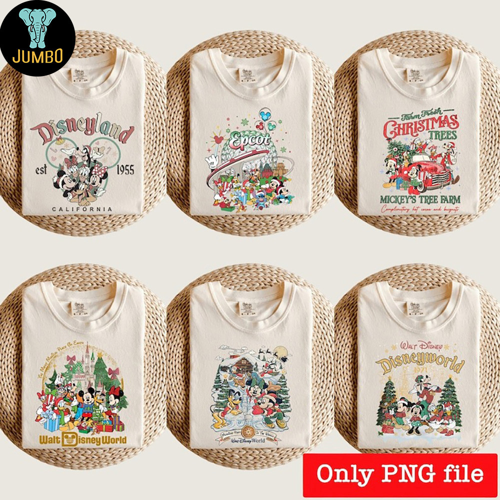 Mouse And Friends Christmas Png Bundle 2