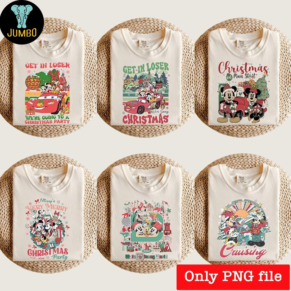 Mouse And Friends Christmas Png Bundle 3