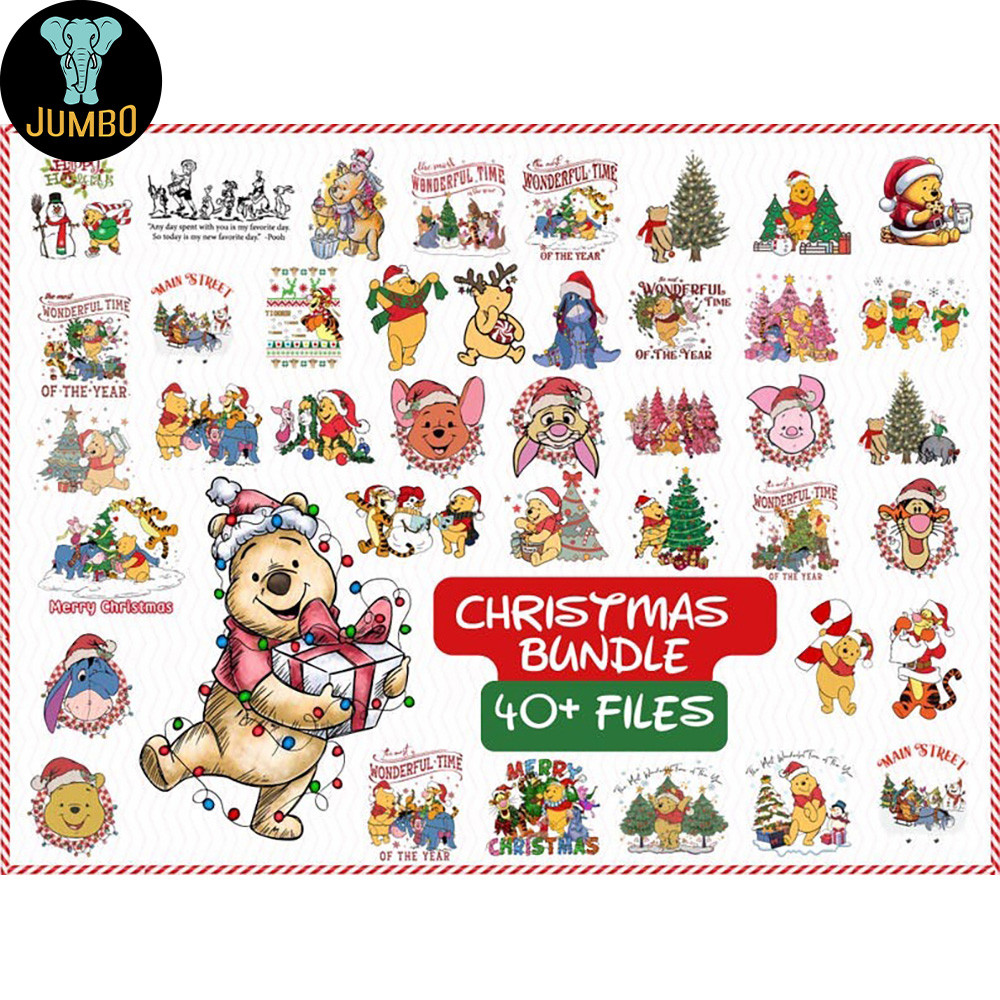 Honey Bear Christmas Png Bundle 0