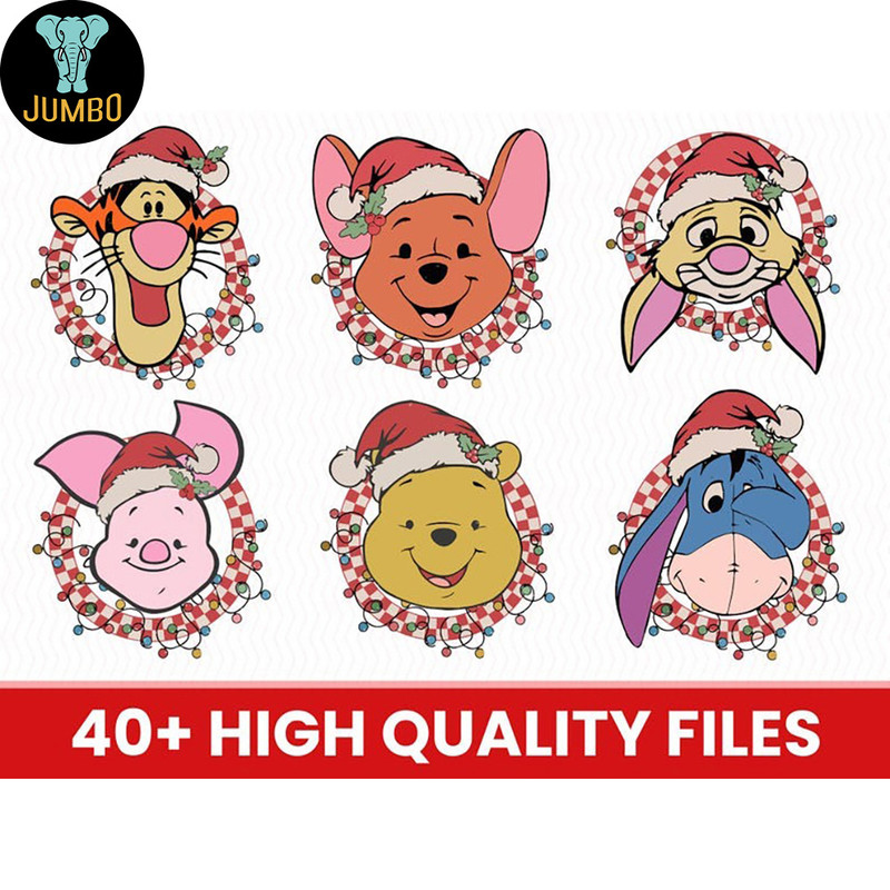 Honey Bear Christmas Png Bundle 1