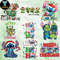 Stitch Christmas Characters Png Bundle 2