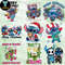 Stitch Christmas Characters Png Bundle 3