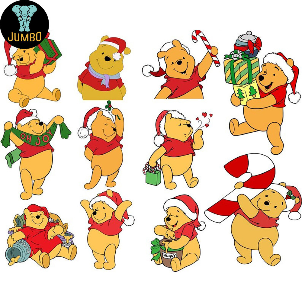 Winnie The Pooh Christmas Svg Bundle 1
