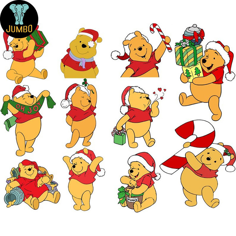 Winnie The Pooh Christmas Svg Bundle 1