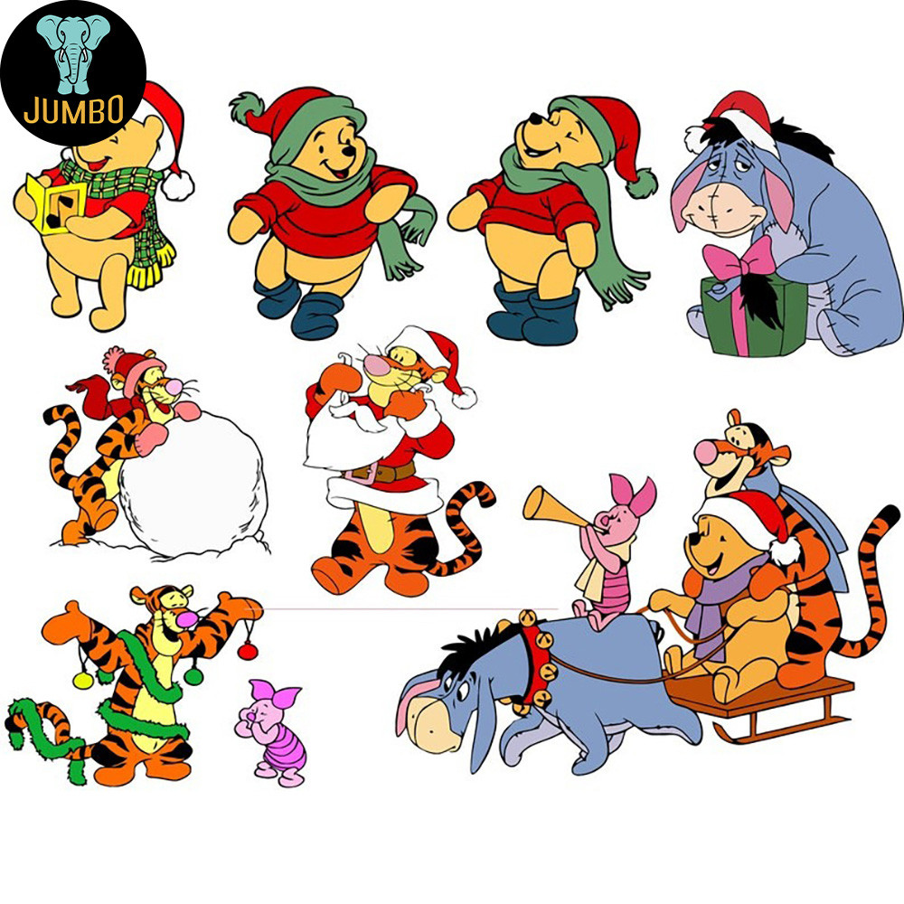 Winnie The Pooh Christmas Svg Bundle 2