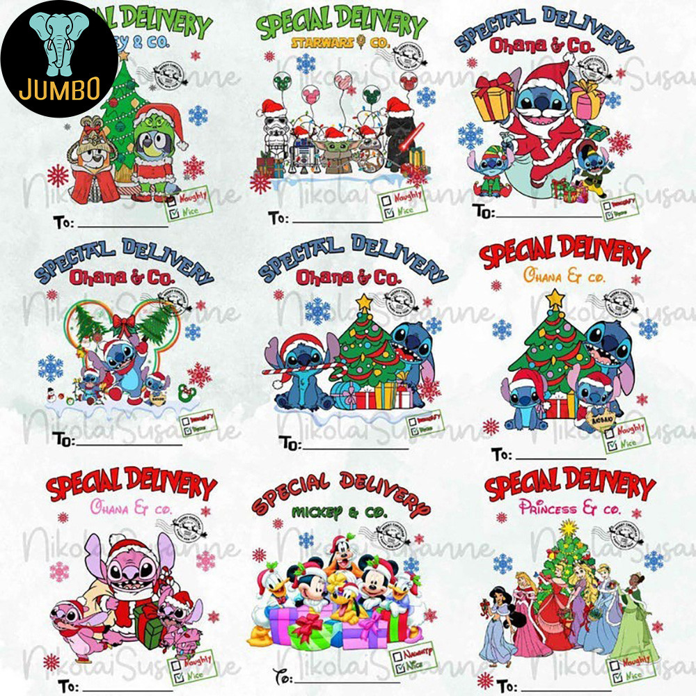 Personalized Characters Cartoon Christmas Png Bundle 1