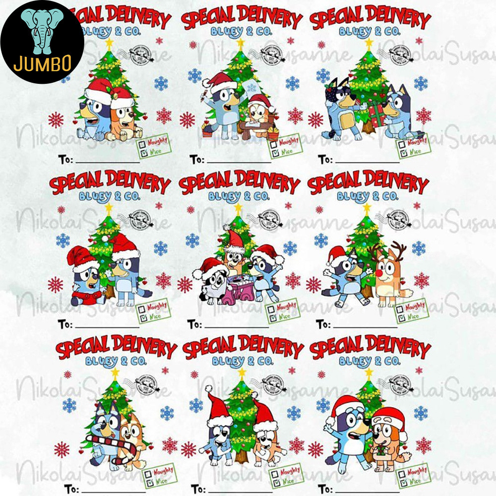 Personalized Characters Cartoon Christmas Png Bundle 2