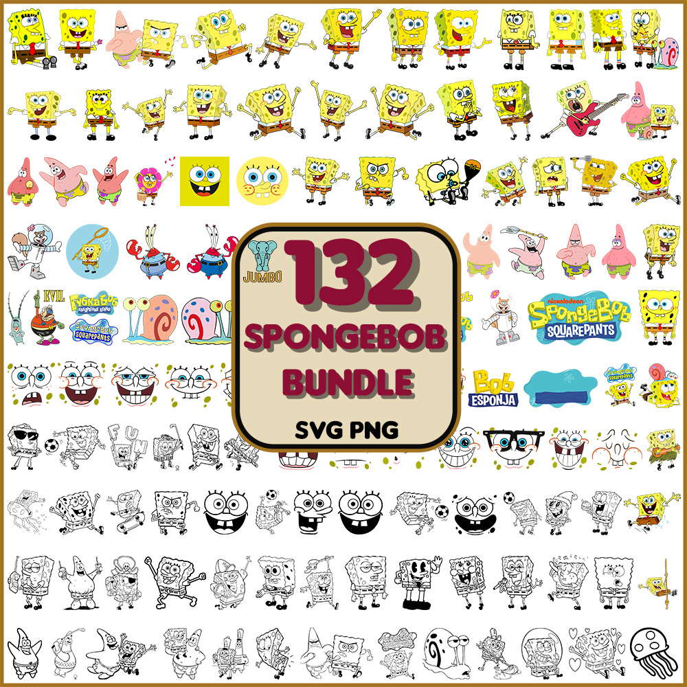 Spongebob Bundle Svg 0