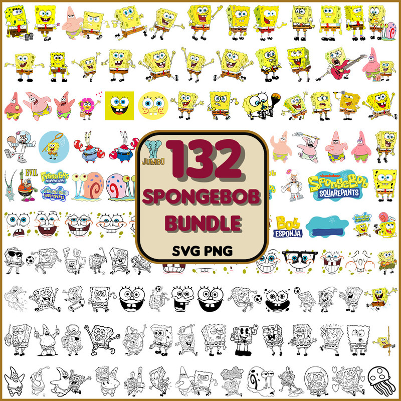 Spongebob Bundle Svg 0
