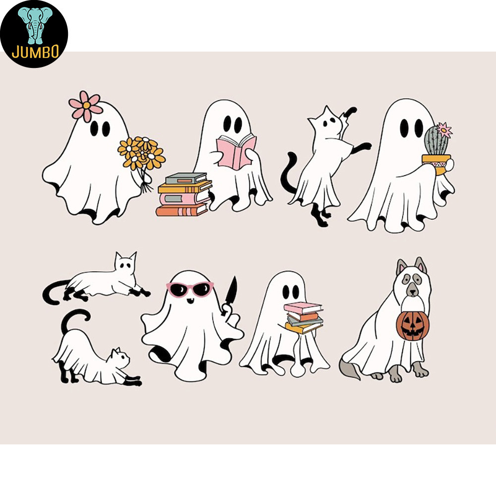Cute Ghost Halloween Svg Bundle 1
