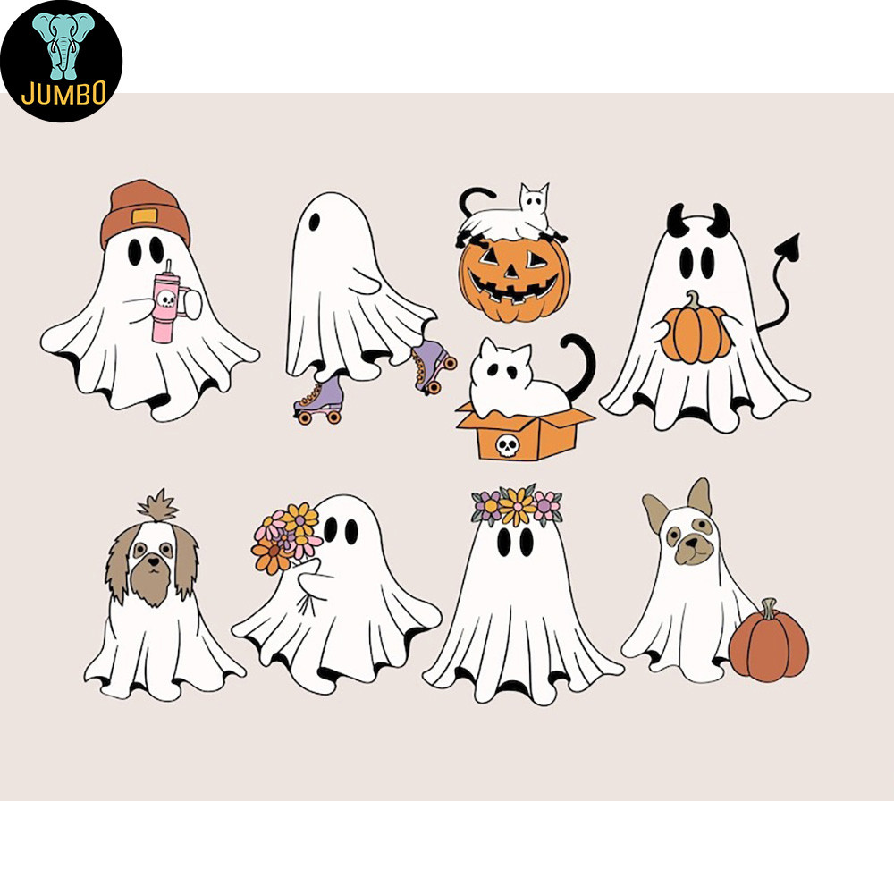 Cute Ghost Halloween Svg Bundle 6
