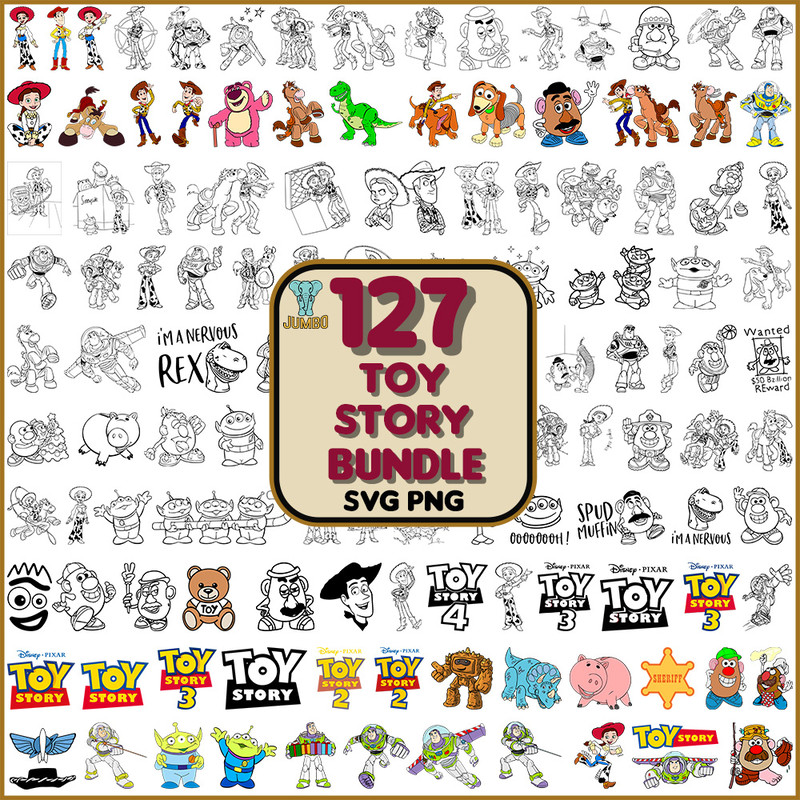 Toy Story Bundle Svg 0