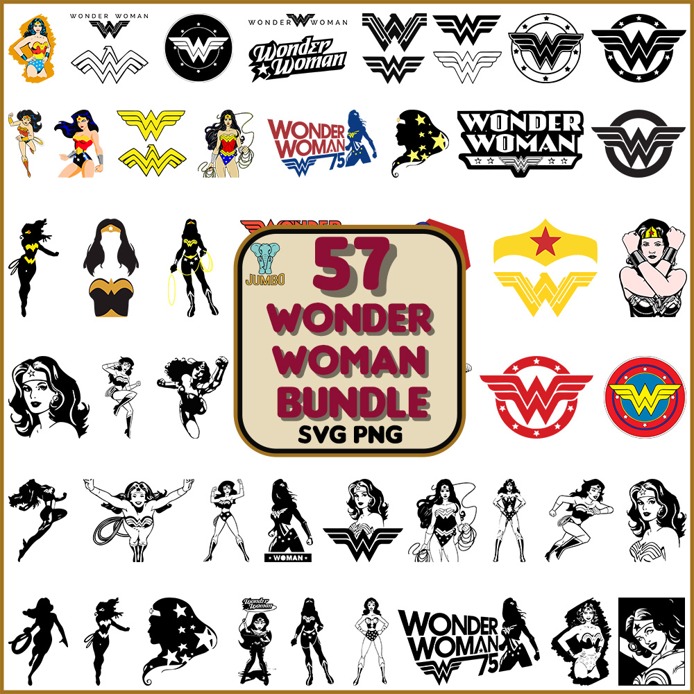 Wonder Woman Bundle Svg 0