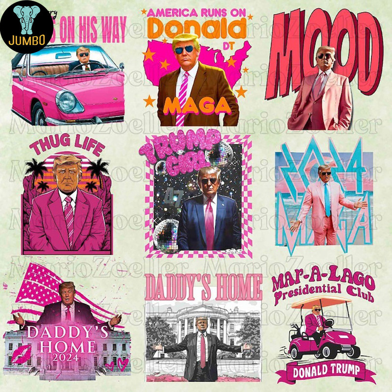 Pink Trump Bundle Png 1