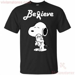 believe lung cancer white awareness t-shirt ht07