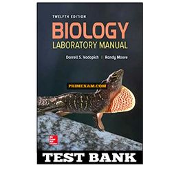 Biology Laboratory Manual 12th Edition Vodopich Test Bank