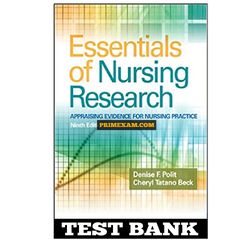 Essentials Of Nursing Research Appraising Evidence For Nursing Practice 9th Edition Polit Test Bank